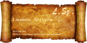 Laudesz Szilvia névjegykártya
